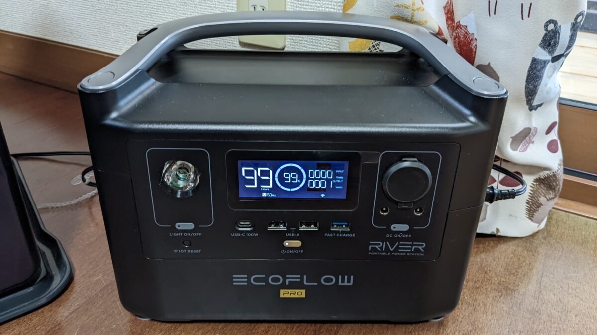 ポータブル電源 EcoFlow社製のRIVER Pro