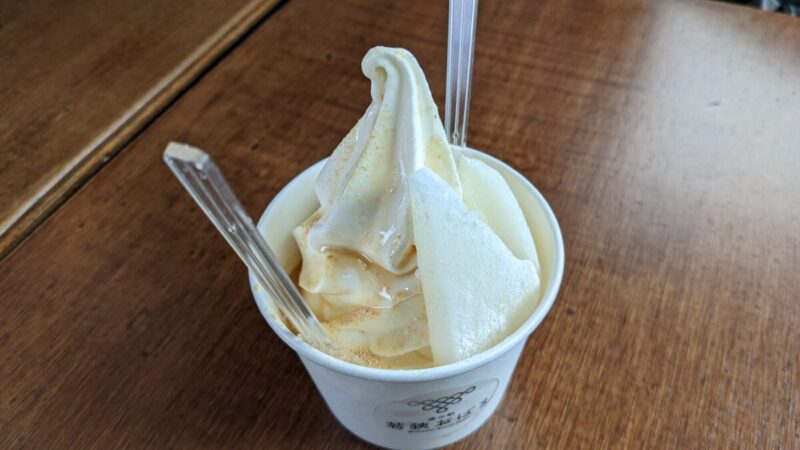 福井県の道の駅 若狭おばまのソフトクリーム
